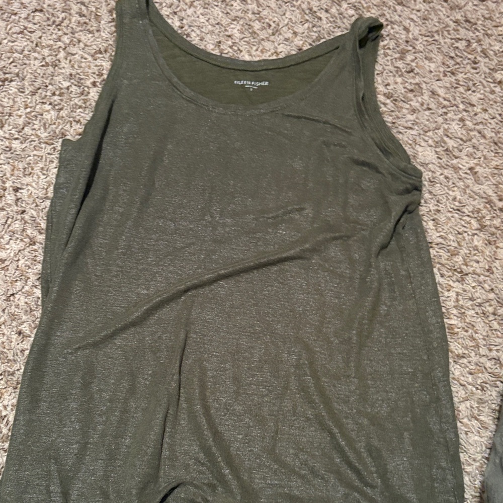 Eileen Fisher Olive Green Tank Top